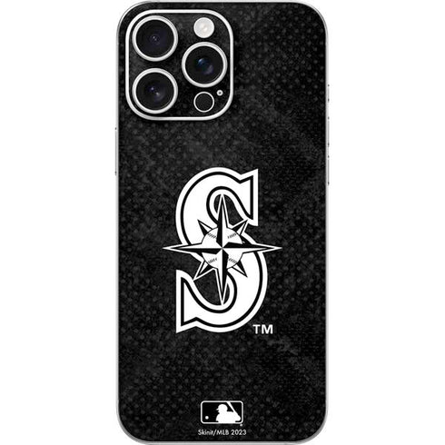 MLB Seattle Mariners Dark Wash iPhone 16 Pro Max Skin