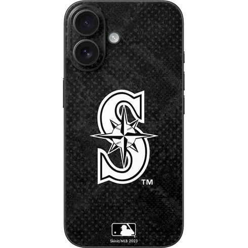 MLB Seattle Mariners Dark Wash iPhone 16 Skin
