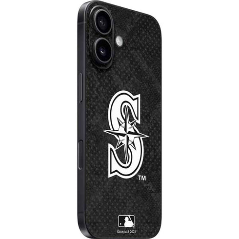 MLB Seattle Mariners Dark Wash iPhone 16 Skin