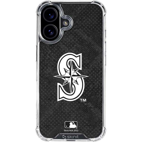 MLB Seattle Mariners Dark Wash iPhone 17 Clear Case