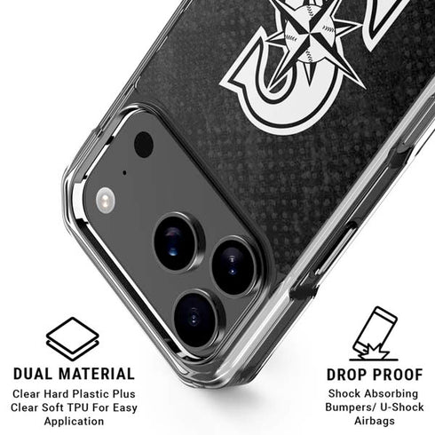MLB Seattle Mariners Dark Wash iPhone 18 Pro Clear Case