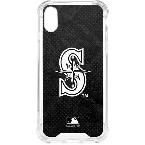 MLB Seattle Mariners Dark Wash iPhone XS Clear Case