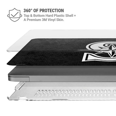 MLB Seattle Mariners Dark Wash MacBook Pro 14in (2021-24) Case plus Skin