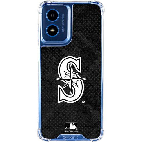 MLB Seattle Mariners Dark Wash Moto G Play 4G (2024) Clear Case