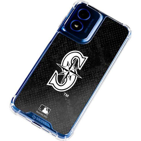 MLB Seattle Mariners Dark Wash Moto G Play 4G (2024) Clear Case