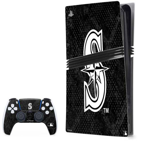 MLB Seattle Mariners Dark Wash PlayStation PS5 Skins