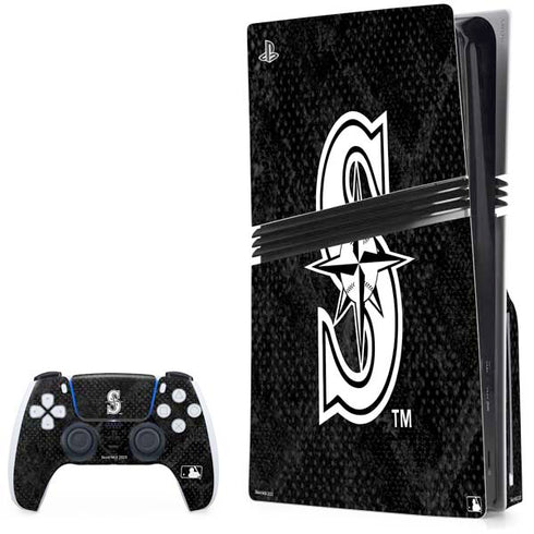 MLB Seattle Mariners Dark Wash PlayStation PS5 Skins