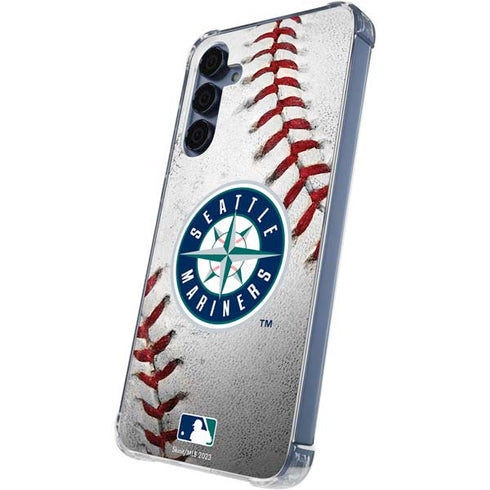 MLB Seattle Mariners Game Ball Galaxy A35 5G Clear Case