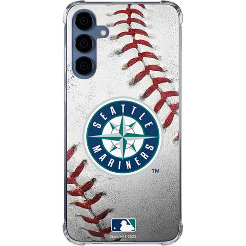 MLB Seattle Mariners Game Ball Galaxy A55 5G Clear Case