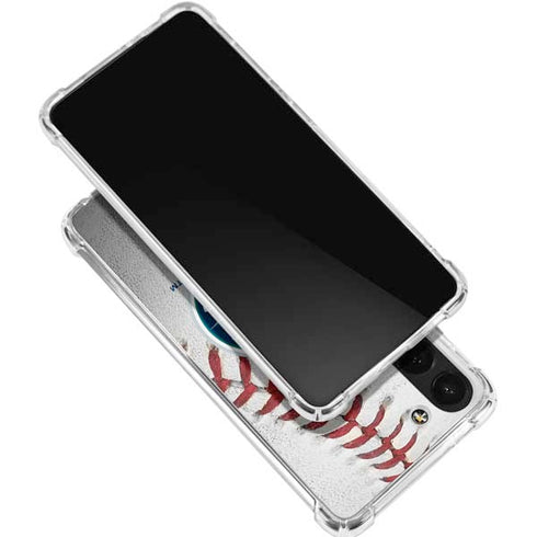 MLB Seattle Mariners Game Ball Galaxy S24 FE Clear Case