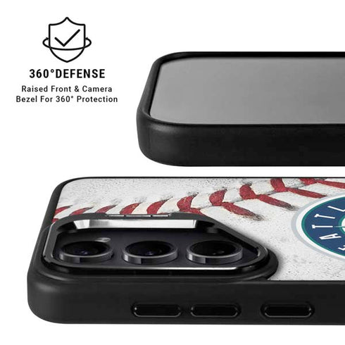 MLB Seattle Mariners Game Ball Galaxy S25 Plus Kickstand Case