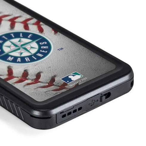 MLB Seattle Mariners Game Ball Galaxy S24 Plus Waterproof Case