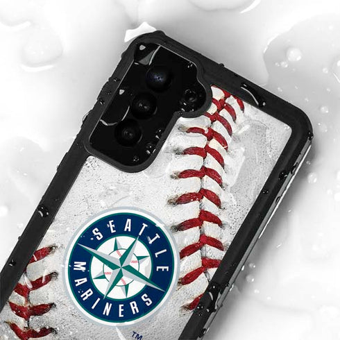 MLB Seattle Mariners Game Ball Galaxy S24 Plus Waterproof Case