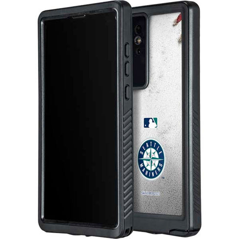 MLB Seattle Mariners Game Ball Galaxy S24 Ultra Waterproof Case