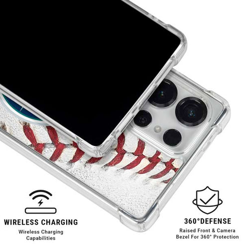 MLB Seattle Mariners Game Ball Galaxy S25 Ultra Clear Case