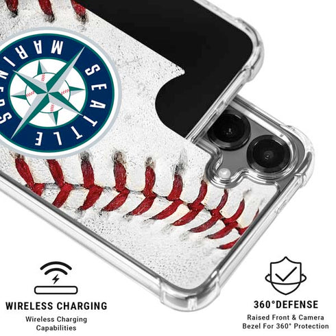 MLB Seattle Mariners Game Ball Galaxy S26 Plus Clear Case