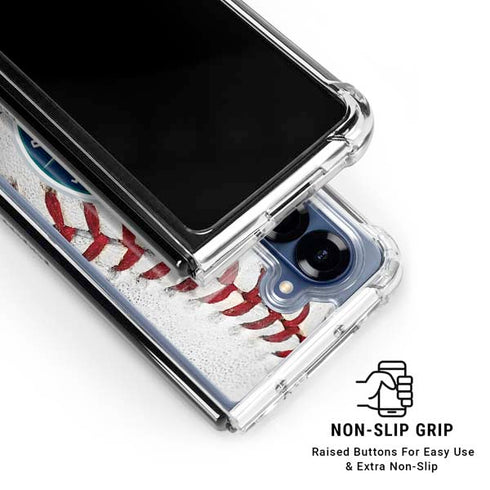 MLB Seattle Mariners Game Ball Galaxy Z Fold6 Clear Case