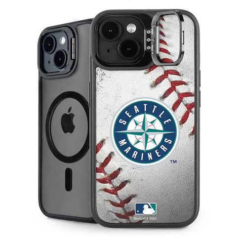 MLB Seattle Mariners Game Ball iPhone 15 Kickstand Case