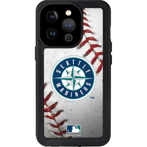 MLB Seattle Mariners Game Ball iPhone 15 Pro Waterproof Case