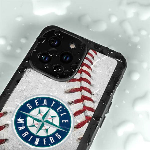 MLB Seattle Mariners Game Ball iPhone 15 Pro Waterproof Case
