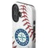 MLB Seattle Mariners Game Ball iPhone 16 Plus Impact Case