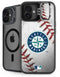 MLB Seattle Mariners Game Ball iPhone 16 Plus Kickstand Case