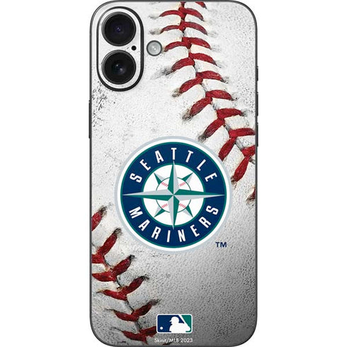 MLB Seattle Mariners Game Ball iPhone 16 Plus Skin