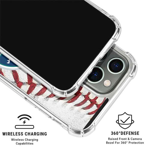 MLB Seattle Mariners Game Ball iPhone 16 Pro Clear Case