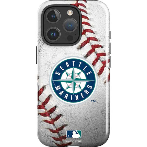 MLB Seattle Mariners Game Ball iPhone 16 Pro Magsafe Impact Case