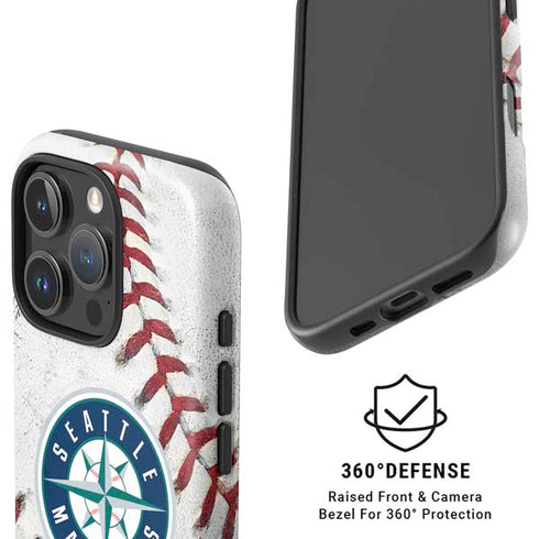 MLB Seattle Mariners Game Ball iPhone 16 Pro Magsafe Impact Case