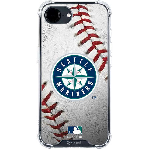MLB Seattle Mariners Game Ball iPhone 16e Clear Case