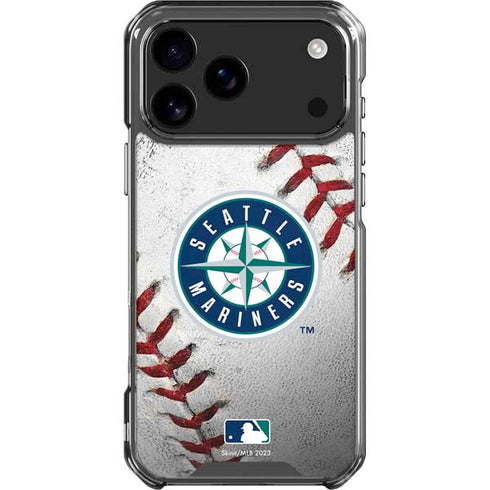 MLB Seattle Mariners Game Ball iPhone 18 Pro Max Clear Case