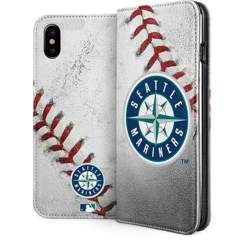 MLB Seattle Mariners Game Ball iPhone 8 Folio Case