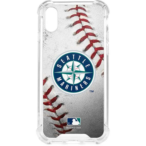 MLB Seattle Mariners Game Ball iPhone XS Clear Case