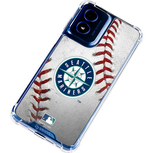 MLB Seattle Mariners Game Ball Moto G 5G (2024) Clear Case