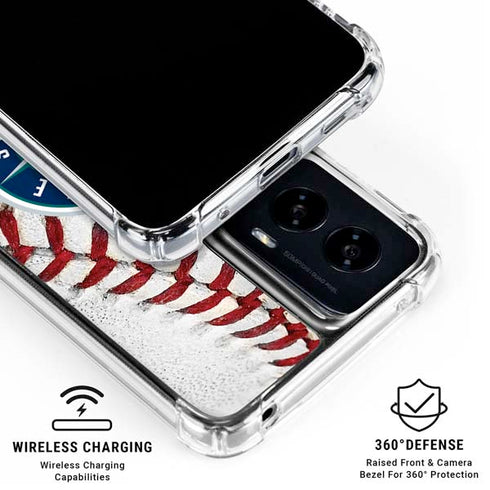 MLB Seattle Mariners Game Ball Moto G Power 5G (2024) Clear Case