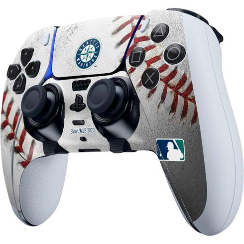 MLB Seattle Mariners Game Ball PS5 DualSense Edge Pro Controller Skin