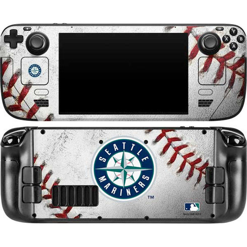 MLB Seattle Mariners Game Ball Steam Deck Handheld Gaming Computer OLED Skin