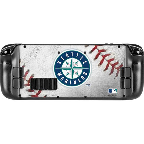 MLB Seattle Mariners Game Ball Steam Deck Handheld Gaming Computer OLED Skin