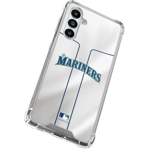 MLB Seattle Mariners Home Jersey Galaxy A16 5G Clear Case