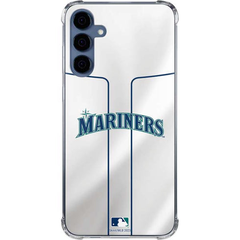 MLB Seattle Mariners Home Jersey Galaxy A35 5G Clear Case
