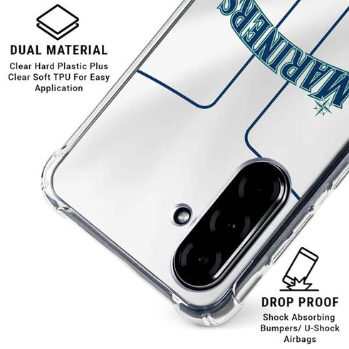 MLB Seattle Mariners Home Jersey Galaxy A36 5G Clear Case