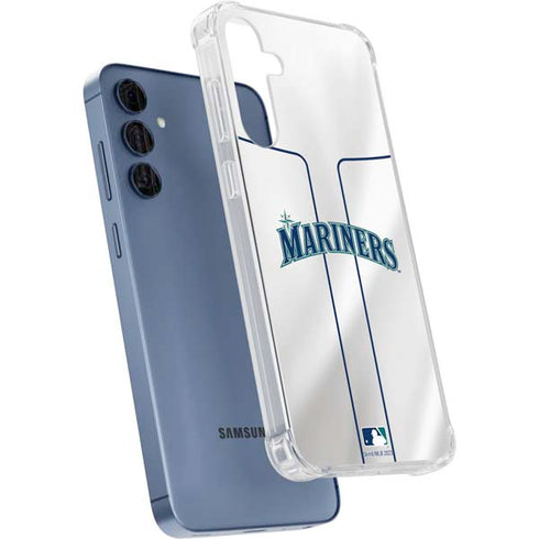 MLB Seattle Mariners Home Jersey Galaxy A55 5G Clear Case