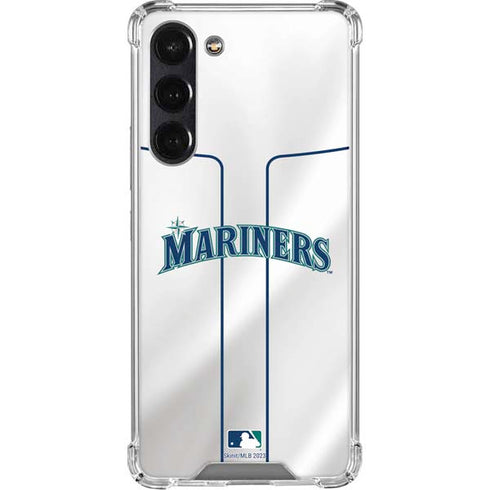 MLB Seattle Mariners Home Jersey Galaxy S24 FE Clear Case