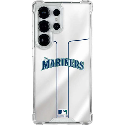 MLB Seattle Mariners Home Jersey Galaxy S25 Ultra Clear Case