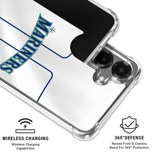 MLB Seattle Mariners Home Jersey Galaxy S26 Clear Case