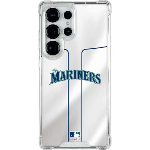 MLB Seattle Mariners Home Jersey Galaxy S26 Ultra Clear Case