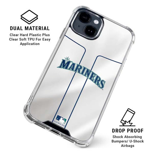 MLB Seattle Mariners Home Jersey iPhone 15 Clear Case