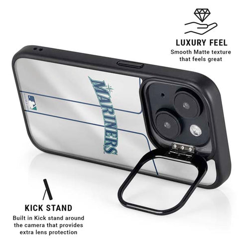MLB Seattle Mariners Home Jersey iPhone 15 Kickstand Case