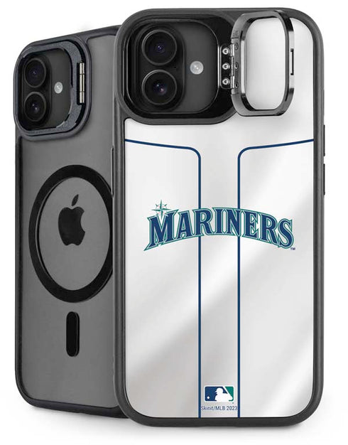 MLB Seattle Mariners Home Jersey iPhone 16 Plus Kickstand Case